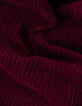 Robe zipp&eacute;e bordeaux maille velours c&ocirc;tel&eacute;e I.Code-9