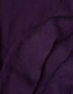 Velvety burgundy long dress with ruffles Women-5