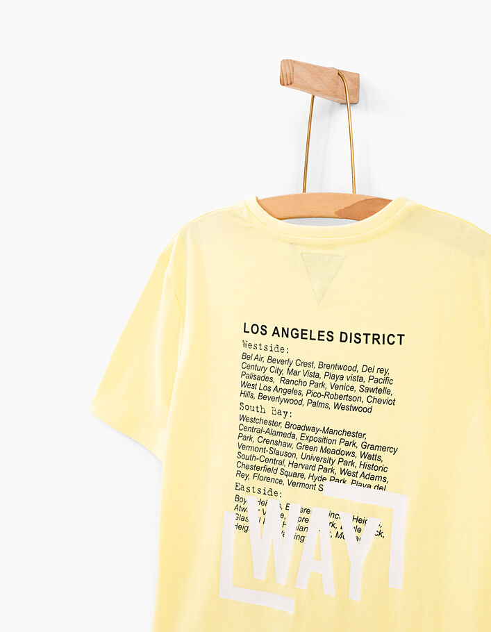 Tee-shirt lemon print L.A au dos garçon  - IKKS