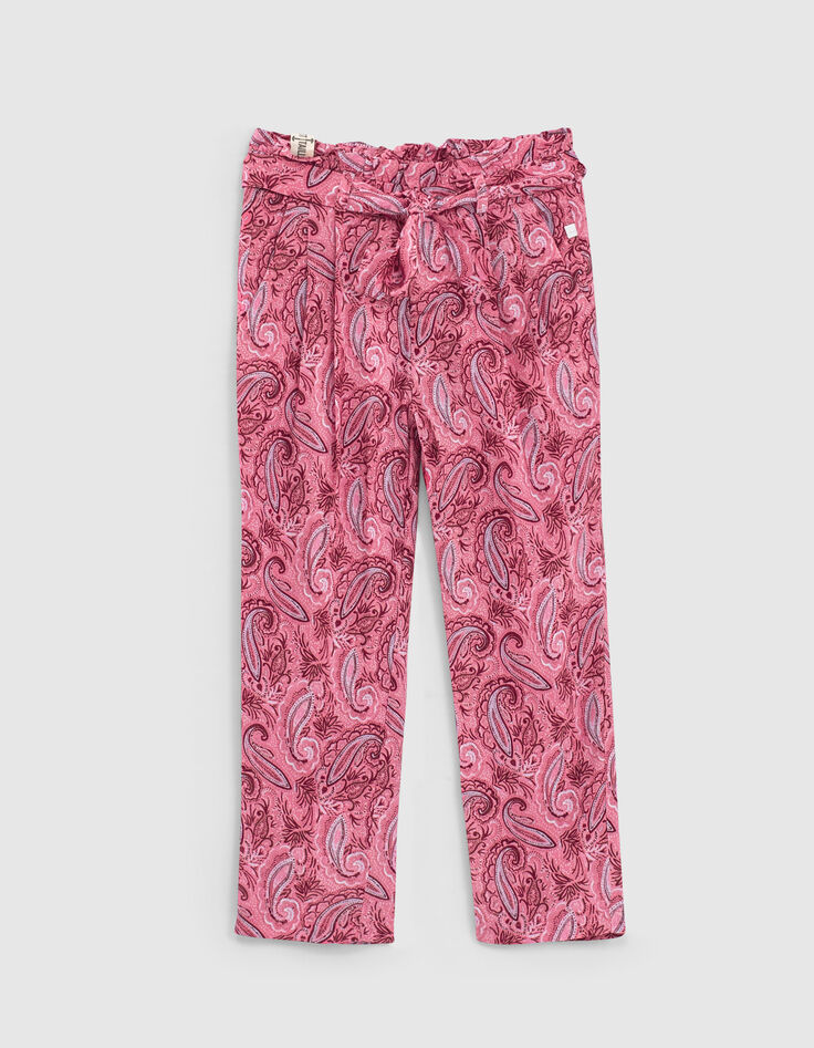 Fuchsia broek kasjmierprint Ecovero&reg; meisjes-2