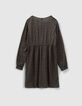Girls’ khaki leopard print LENZING™ ECOVERO™ dress-3