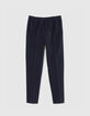 Pantalon JOGGER marine léger garçon-3