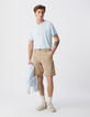 Men’s sand TAPERED CHINO Bermudas-1