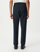 Men&rsquo;s navy seersucker JOGGER trousers-3