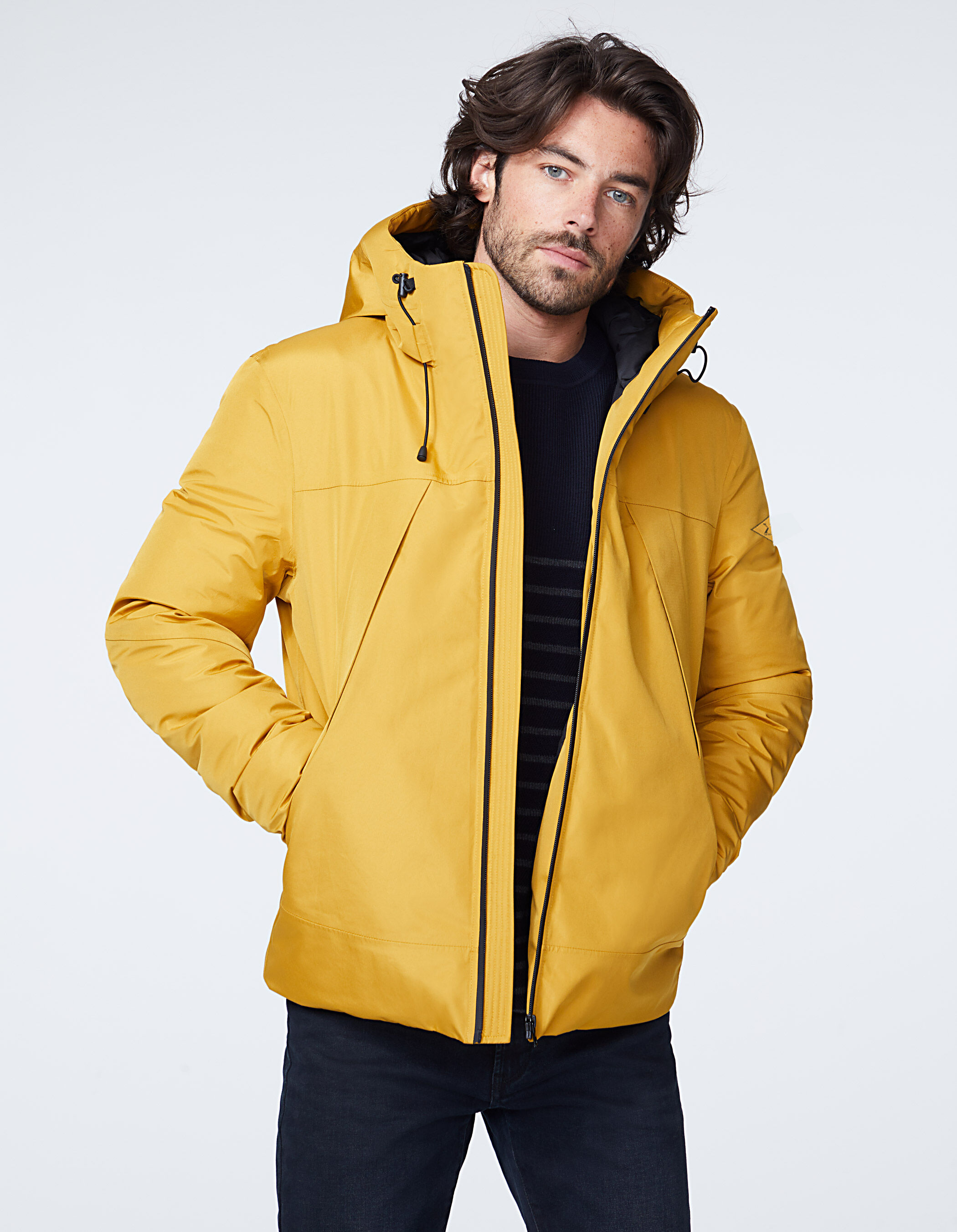 Doudoune paille a poches zippees Homme