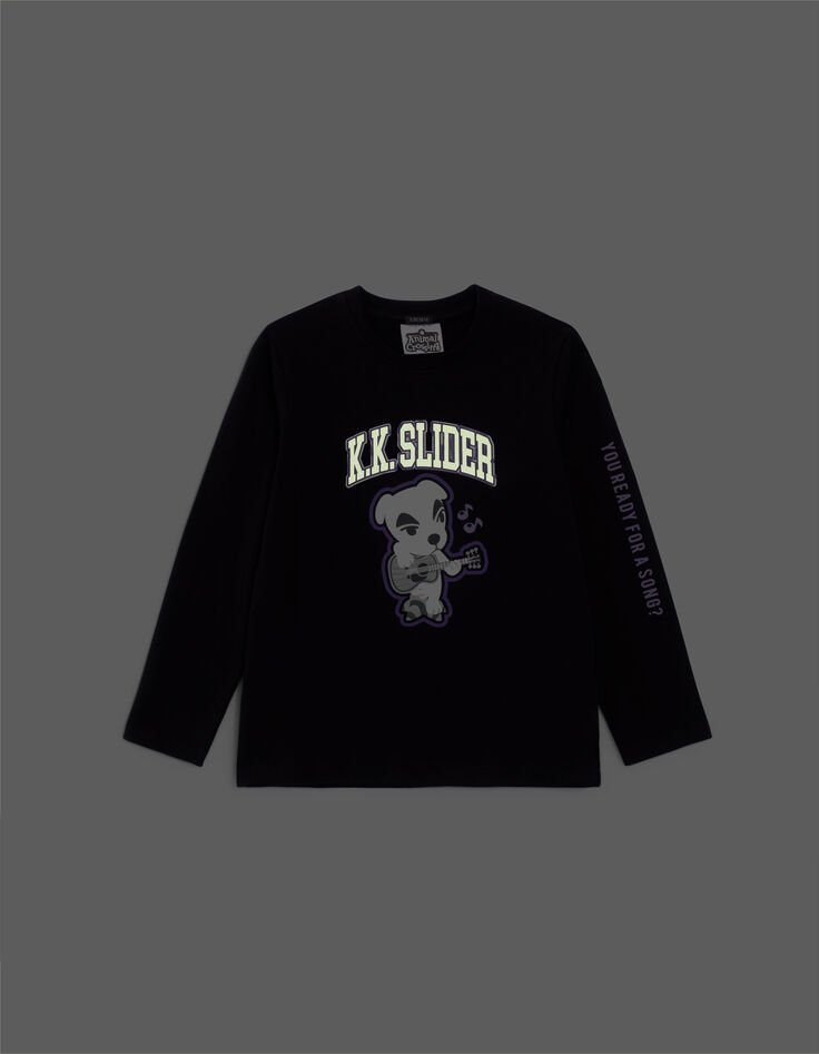 Boys’ black ANIMAL CROSSING™ T-shirt, Totakeke image-2