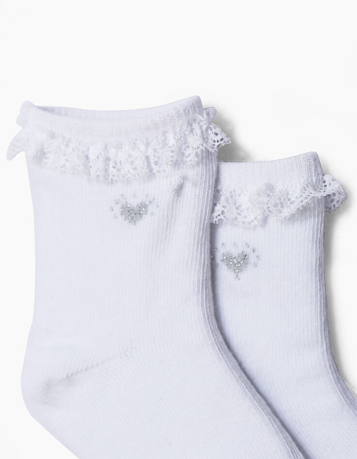 Chaussettes blanches bébé fille-6
