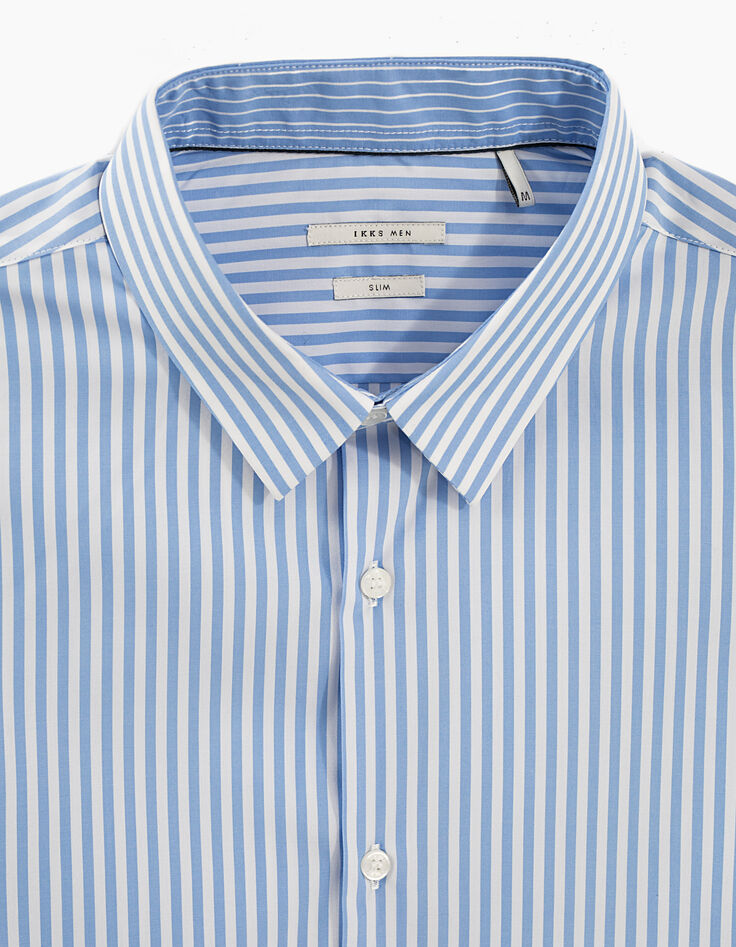 Camisa de rayas azul hombre-2