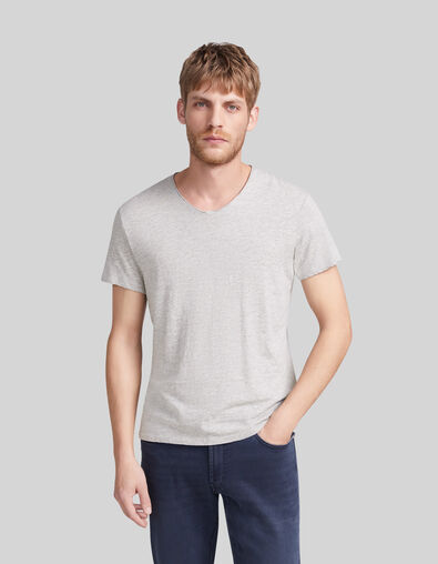 Herren-T-Shirt mit V-Ausschnitt L'Essentiel - IKKS
