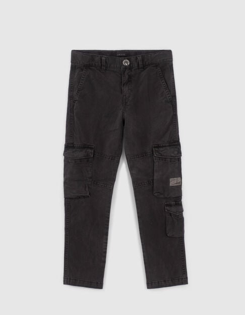 Boys’ black combat trousers