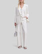 Women&rsquo;s ecru pinstripe suit jacket-1
