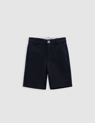 Bermuda noir maille piquée garçon - IKKS