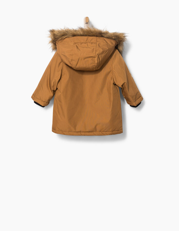 Parka coñac bebé niño-4 Parka coñac bebé niño-4