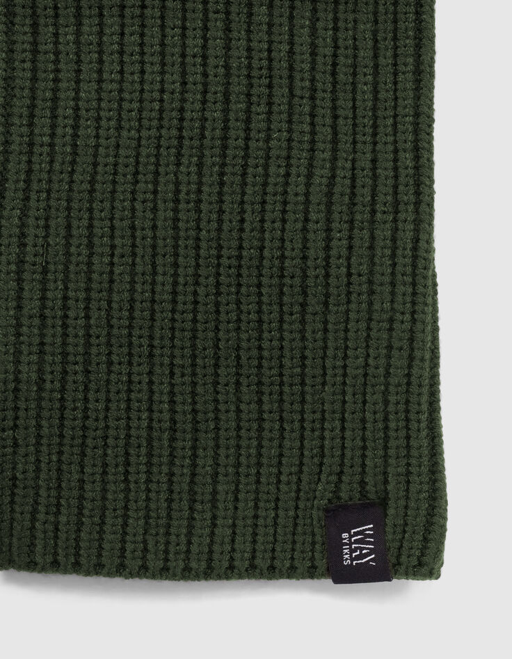 Bronzefarbener Jungenrippstricksnood -2