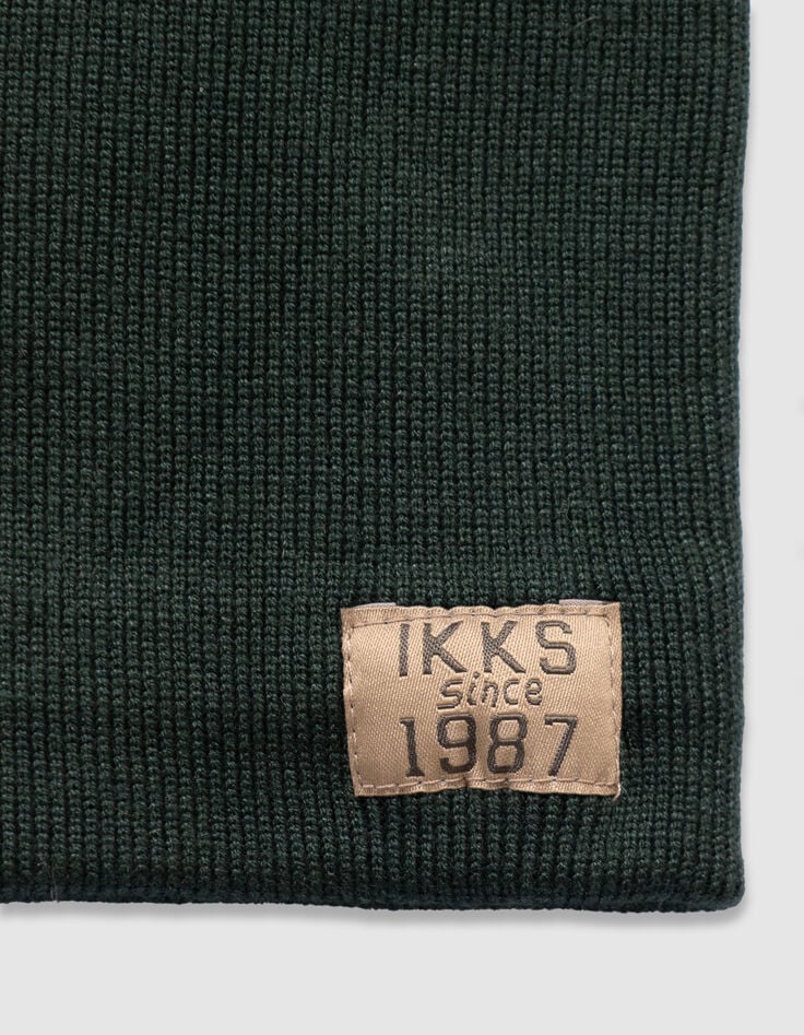 Boys’ green knit snood-2 Boys’ green knit snood-2