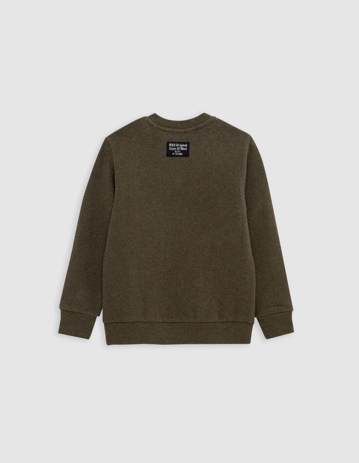 Sweat khaki typo punch needle effect boy-3