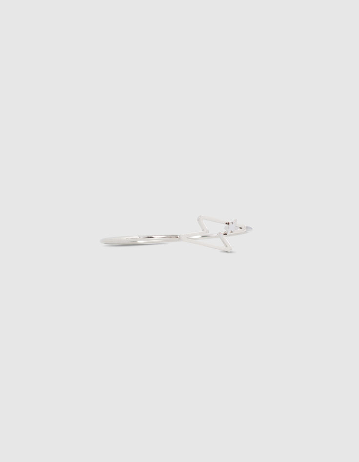 Pulsera metal blanco charm rayo ni&ntilde;a-3