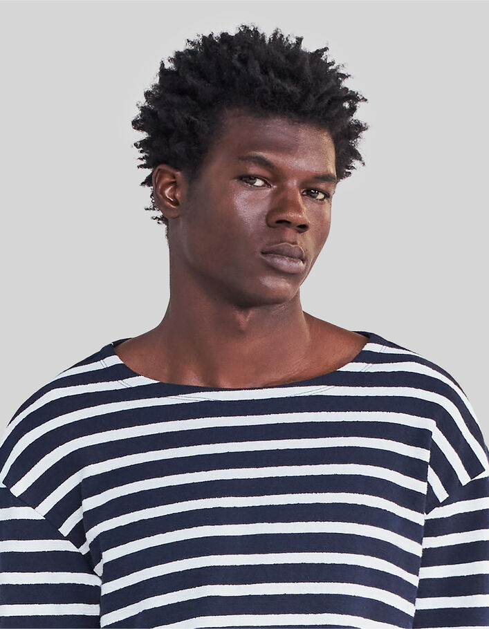 Men’s long-sleeve sailor-stripe T-shirt - IKKS