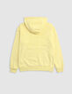 Sudadera amarilla algodón maxi logo bordado espalda niño-3