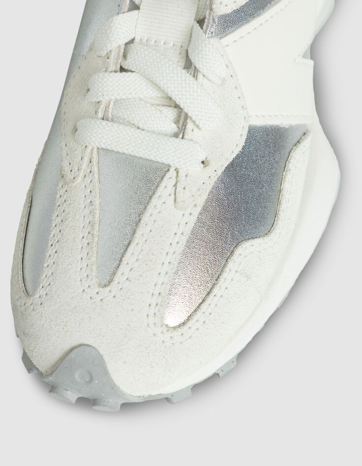 Women’s silver NEW BALANCE 327 trainers-5