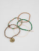 Set de 5 bracelets élastiques perles femme-3