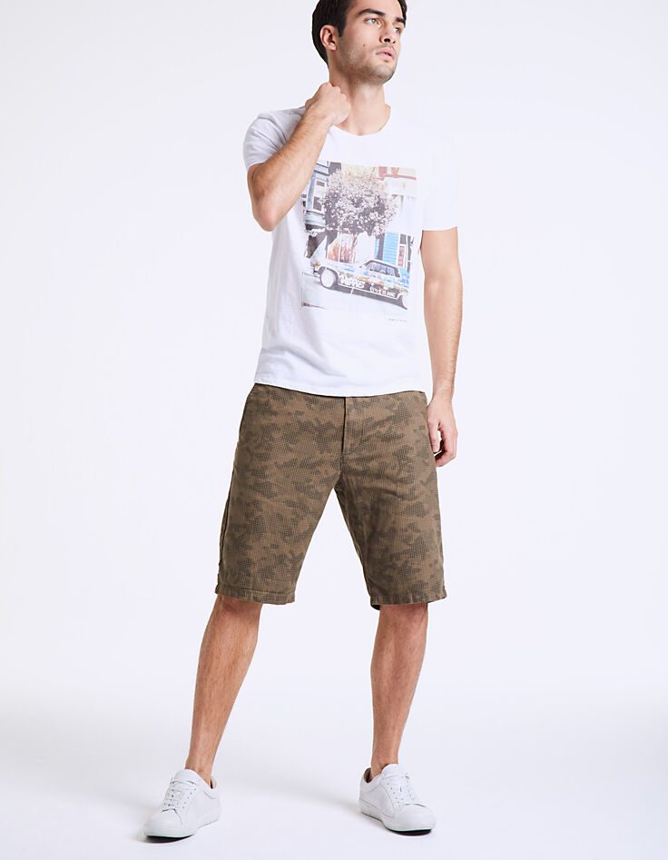 Bermudas chino slim caqui camuflaje Hombre-8