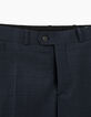 Indigoblauwe kostuumbroek prince-de-galles heren TRAVEL SUIT-3