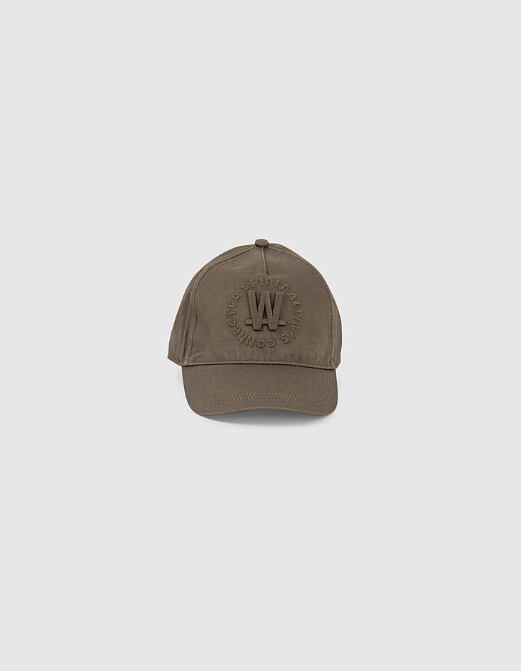 Gorra caqui oscuro bordado relieve niño -2