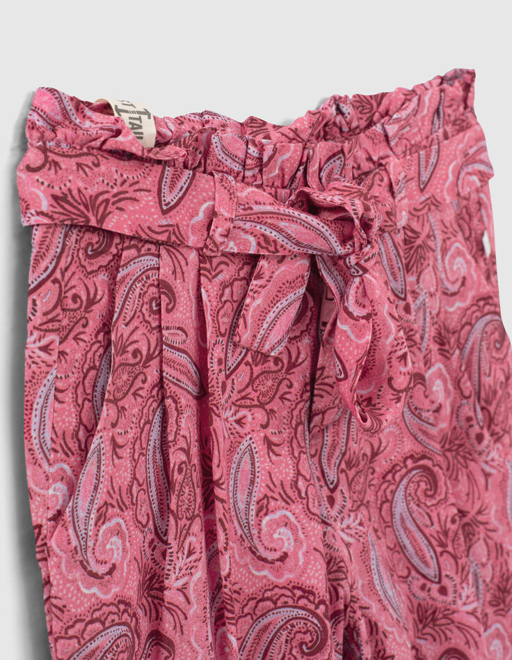 Fuchsia broek kasjmierprint Ecovero&reg; meisjes-8