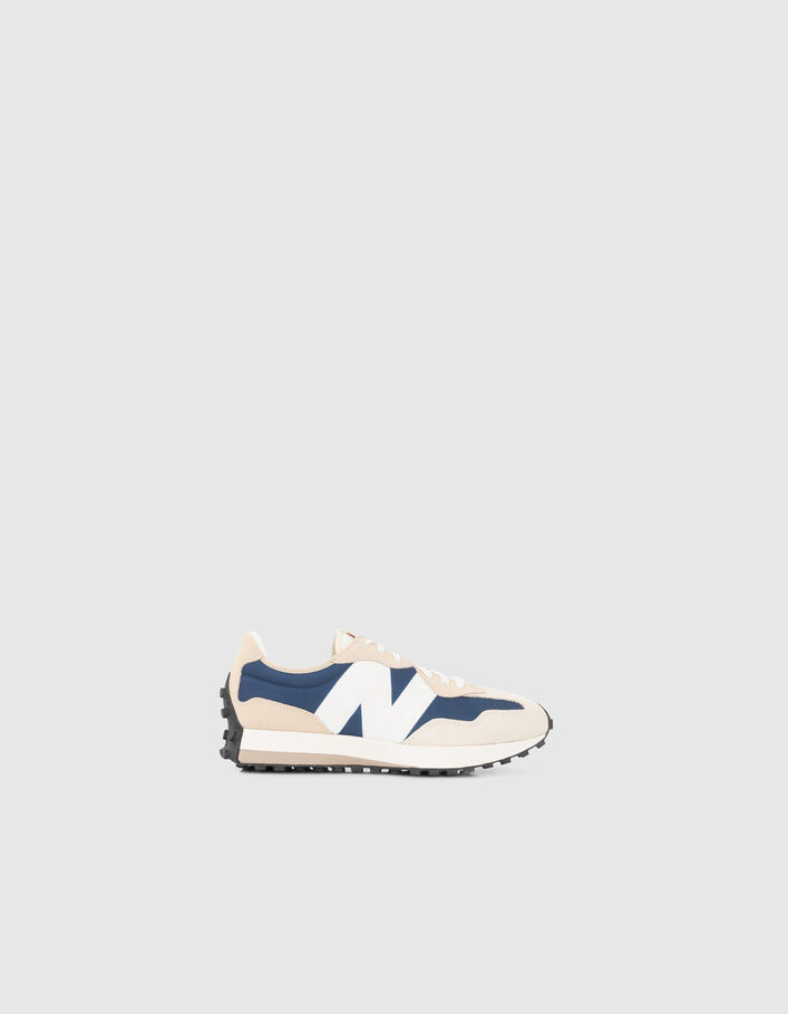 Deportivas beige y azul marino New Balance 327 Hombre-3