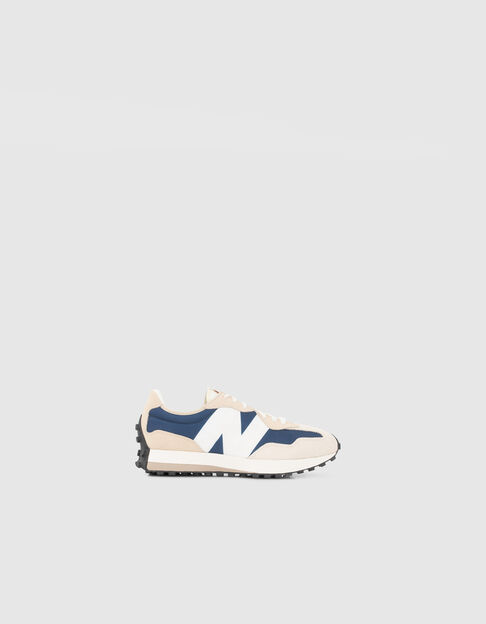 Men’s beige and navy New Balance 327 trainers