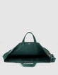 Sac totebag vert toile broderie Femme-6