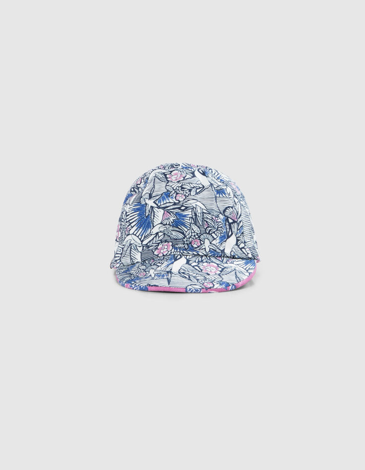 Wendeschirmmütze mit doppeltem Print für Babymädchen-5