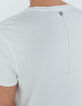 Herren-T-Shirt in Off White, Rocker-Blumen-Motiv, Bio-5