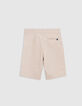 Bermuda de costume cérémonie beige garçon-3