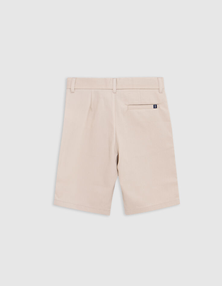 Bermuda de costume cérémonie beige garçon-3