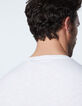 Tee-shirt blanc visuel palmiers flous Homme-5