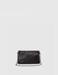 Clutch 111 negro cuero perforado-1