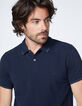 Polo marine détails vert anglais Homme-4