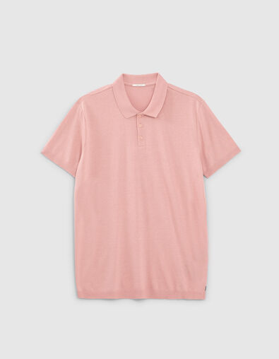 Polo rose coton modal Homme - IKKS