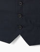 Gilet sans manches de costume bleu marine garçon-4