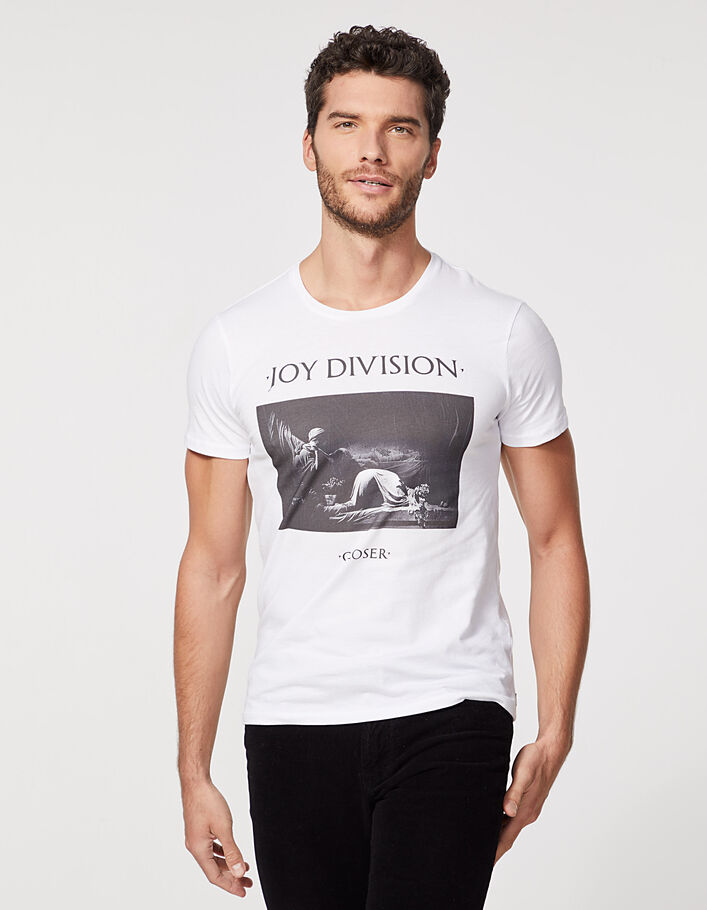 Weißes Herren-T-Shirt JOY DIVISION Closer - IKKS