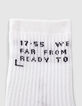 Chaussettes blanches  et kaki côtelées garçon -4