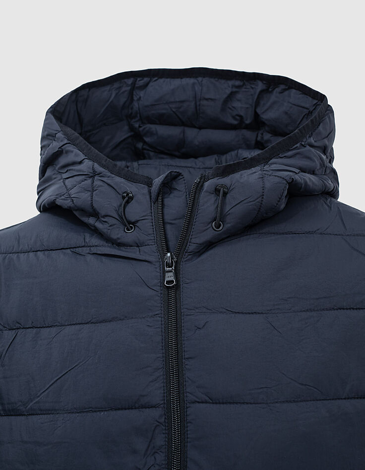 Anorak fino marino con capucha Hombre-3 Anorak fino marino con capucha Hombre-3