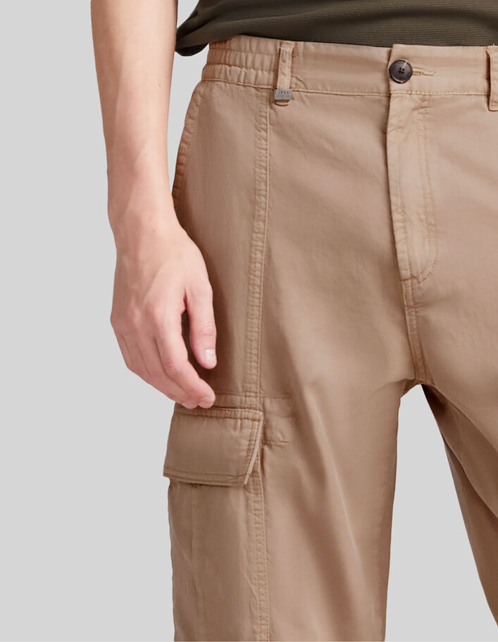 Pantalon BATTLE beige Lyocell® Homme - IKKS