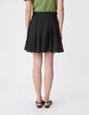 Women's short black skater skirt-3