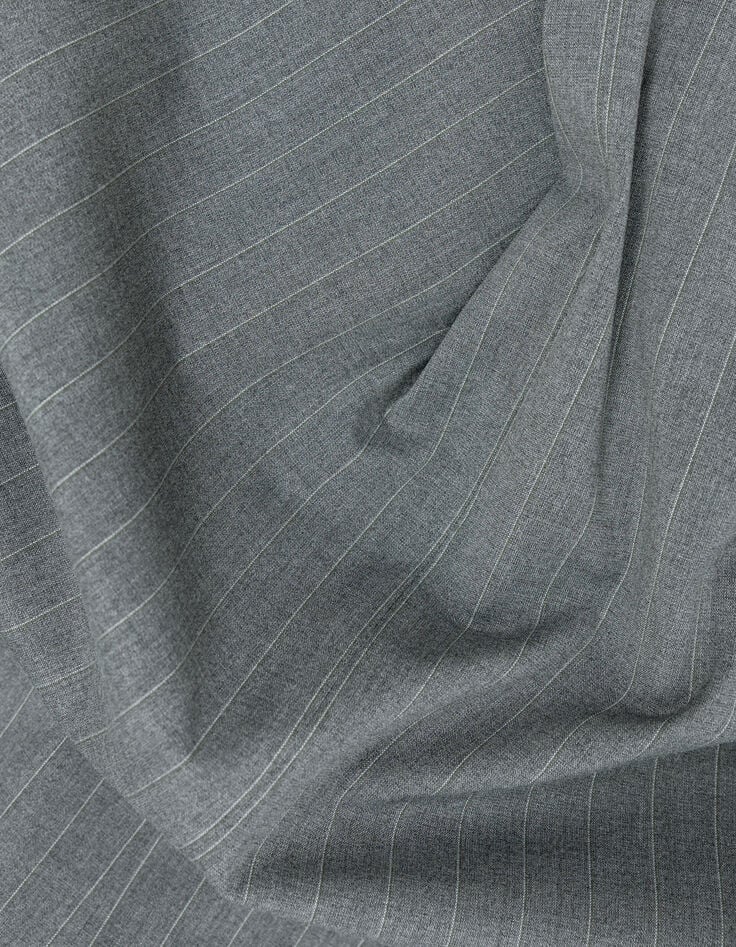 Women’s grey pinstripe long suit jacket-8 Women’s grey pinstripe long suit jacket-8