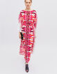 Robe longue fuchsia motif ethnique IKKS x GIGEEZ Femme-2