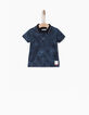 Polo bleu bébé garçon -1