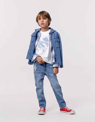 Vaqueros STRAIGHT azul waterless niño - IKKS